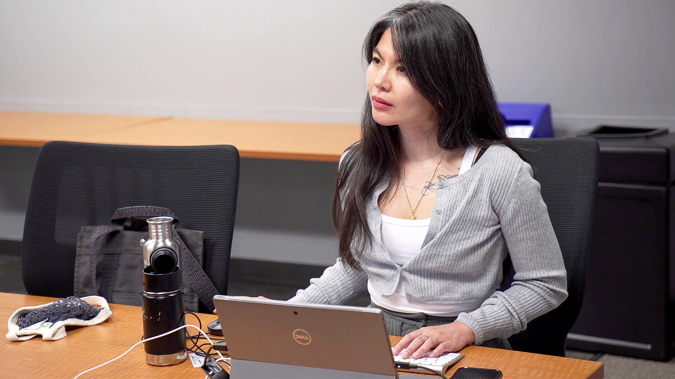 Workshop attendee at the Texas GIS Forum.